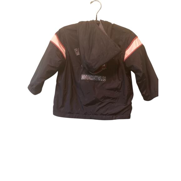 Harley Davidson Motorcycle Kids Jacket Hooded Reversible Unisex Sz 3T Boy Girl - Picture 3 of 6